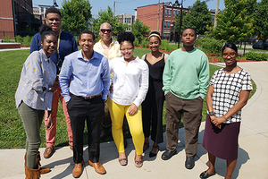 student interns with Dr. Conwill